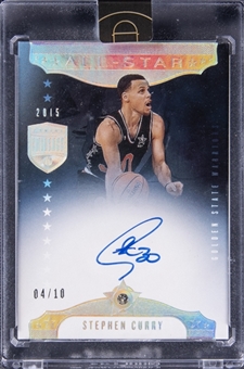 2019-20 Panini Eminence "All-Star 2015" #AS-SC5 Stephen Curry Signed, Embedded Diamond Card (#04/10) – Panini-Encased